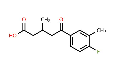 951885-13-5 | 5-(4-Fluoro-3-methylphenyl)-3-methyl-5-oxopentanoic acid