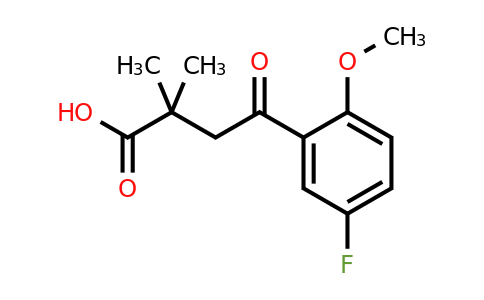 951885-36-2 | 4-(5-Fluoro-2-methoxyphenyl)-2,2-dimethyl-4-oxobutanoic acid