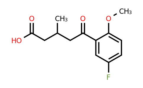 951885-39-5 | 5-(5-Fluoro-2-methoxyphenyl)-3-methyl-5-oxopentanoic acid