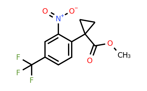 951885-67-9 | Methyl 1-(2-nitro-4-(trifluoromethyl)phenyl)cyclopropanecarboxylate