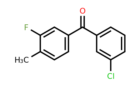 951886-18-3 | (3-Chlorophenyl)(3-fluoro-4-methylphenyl)methanone