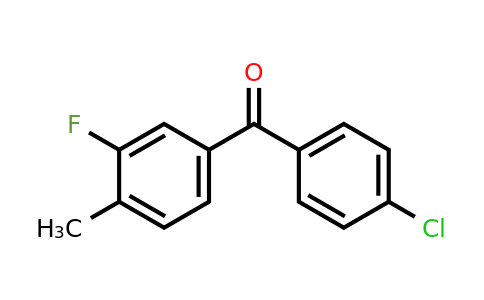 951886-21-8 | (4-Chlorophenyl)(3-fluoro-4-methylphenyl)methanone