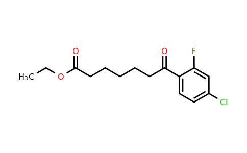 951886-43-4 | Ethyl 7-(4-chloro-2-fluorophenyl)-7-oxoheptanoate