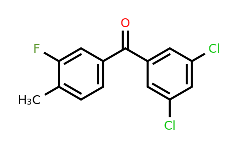 951886-48-9 | (3,5-Dichlorophenyl)(3-fluoro-4-methylphenyl)methanone