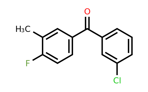951886-54-7 | (3-Chlorophenyl)(4-fluoro-3-methylphenyl)methanone