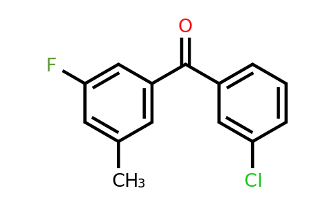 951886-55-8 | (3-Chlorophenyl)(3-fluoro-5-methylphenyl)methanone