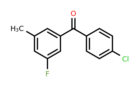951886-59-2 | (4-Chlorophenyl)(3-fluoro-5-methylphenyl)methanone