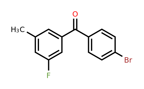 951886-71-8 | (4-Bromophenyl)(3-fluoro-5-methylphenyl)methanone