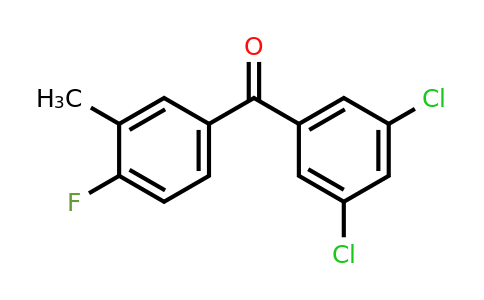 951886-90-1 | (3,5-Dichlorophenyl)(4-fluoro-3-methylphenyl)methanone
