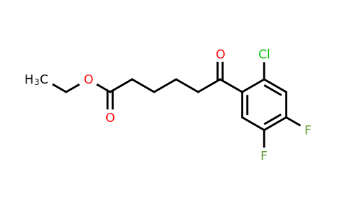 951887-26-6 | Ethyl 6-(2-chloro-4,5-difluorophenyl)-6-oxohexanoate
