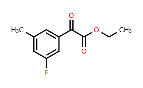 951888-58-7 | Ethyl 2-(3-fluoro-5-methylphenyl)-2-oxoacetate