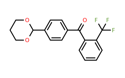 951888-71-4 | (4-(1,3-Dioxan-2-yl)phenyl)(2-(trifluoromethyl)phenyl)methanone