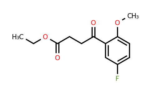 951889-81-9 | Ethyl 4-(5-fluoro-2-methoxyphenyl)-4-oxobutanoate