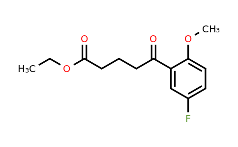 951889-85-3 | Ethyl 5-(5-fluoro-2-methoxyphenyl)-5-oxopentanoate