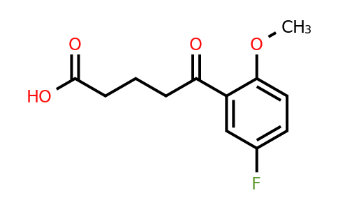 951892-68-5 | 5-(5-Fluoro-2-methoxyphenyl)-5-oxopentanoic acid