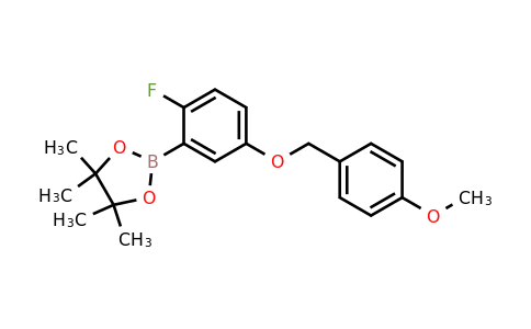 956034-22-3 | 2-(2-Fluoro-5-((4-methoxybenzyl)oxy)phenyl)-4,4,5,5-tetramethyl-1,3,2-dioxaborolane