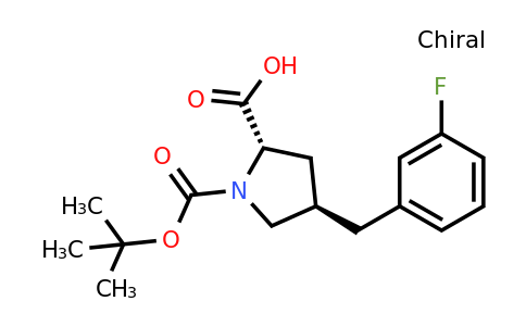 959579-74-9 | (2S,4R)-1-(tert-Butoxycarbonyl)-4-(3-fluorobenzyl)pyrrolidine-2-carboxylic acid
